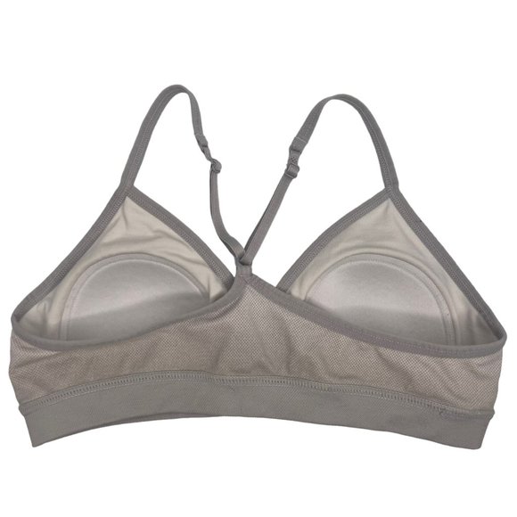 Hanes Girls Gray Racerback Training Sports Bra Adjustable Straps Size Large - Picture 2 of 4